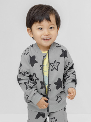 Жакет для мальчика, артикул: КР 303021, цвет: серый