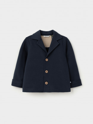 Жакет для мальчика, артикул: КР 302021, цвет: темно-синий - 2 фото