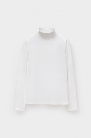 Водолазки женские для мам, артикул: ЕВТ 3026/24, цвет: бежевый - 2 фото