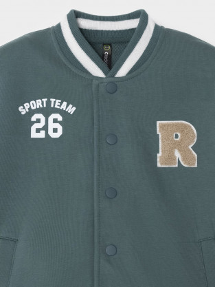 Жакет для мальчика, артикул: КР 302954, цвет: зеленый - 2 фото