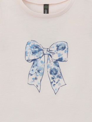 Футболка для девочки, артикул: КР 302454, цвет: сахар - 2 фото